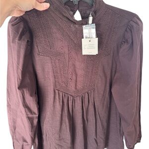 CUPIO NWT JULIANA CREPE BLOUSE XS